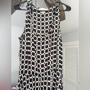 Michael Kors Navy & Gold floor length dress Women’s size Medium
